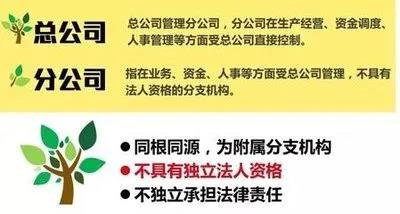注冊子公司好還是分公司好，子公司和分公司有什么區(qū)別？